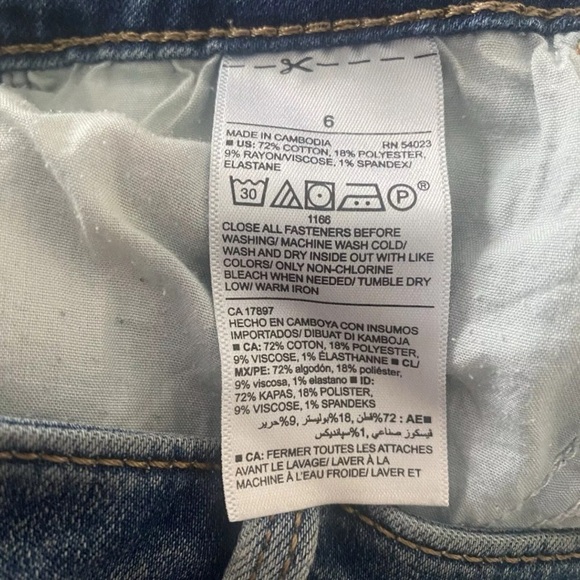 Old Navy Rockstar Super Skinny Denim Jeans Distressed Womens Size 6 (212) - Picture 6 of 6